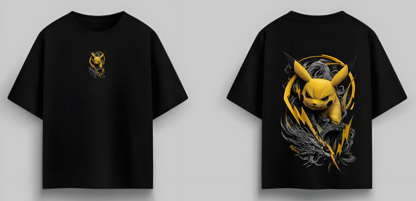 Pikachu Edition Premium Down Shoulder T-Shirt