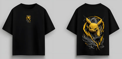 Pikachu Edition Premium Down Shoulder T-Shirt